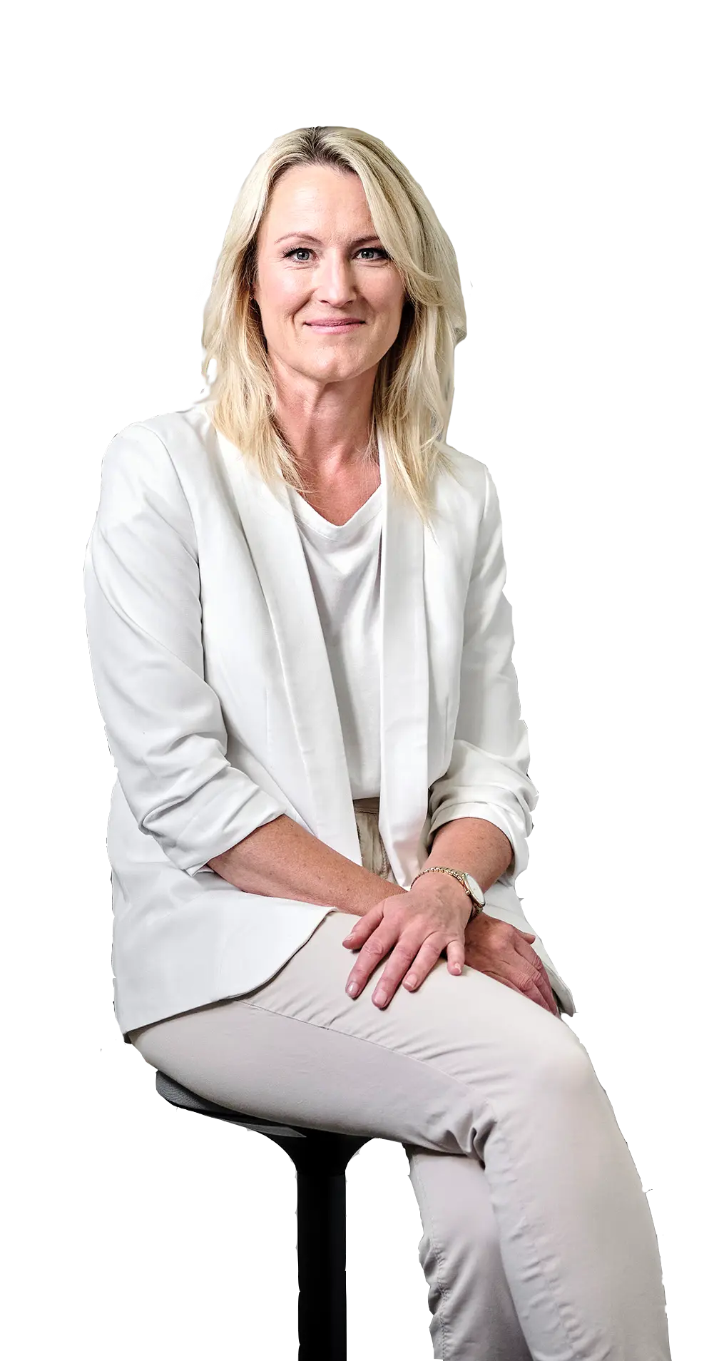 Zufriedene Kundin